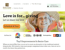 Tablet Screenshot of elitecare.com